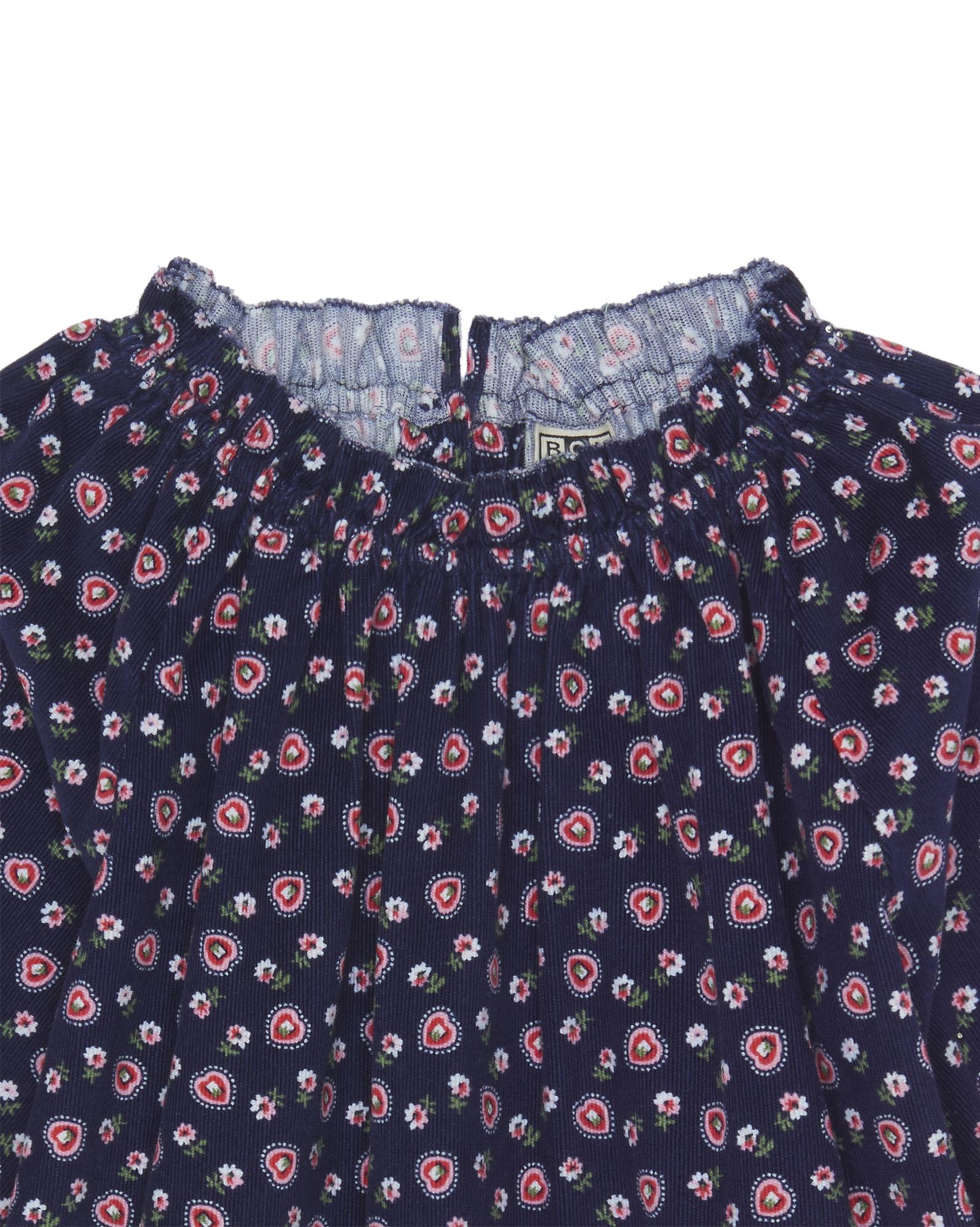 Robe Dahlia bleue en velours