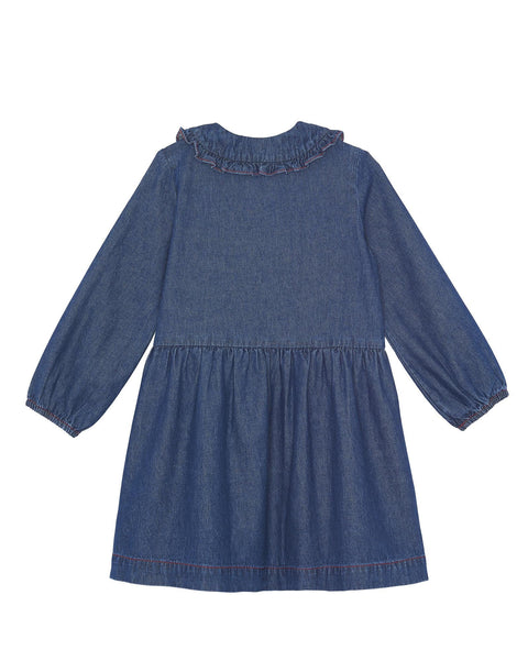 Robe - Huguette bleue en denim - Image principale