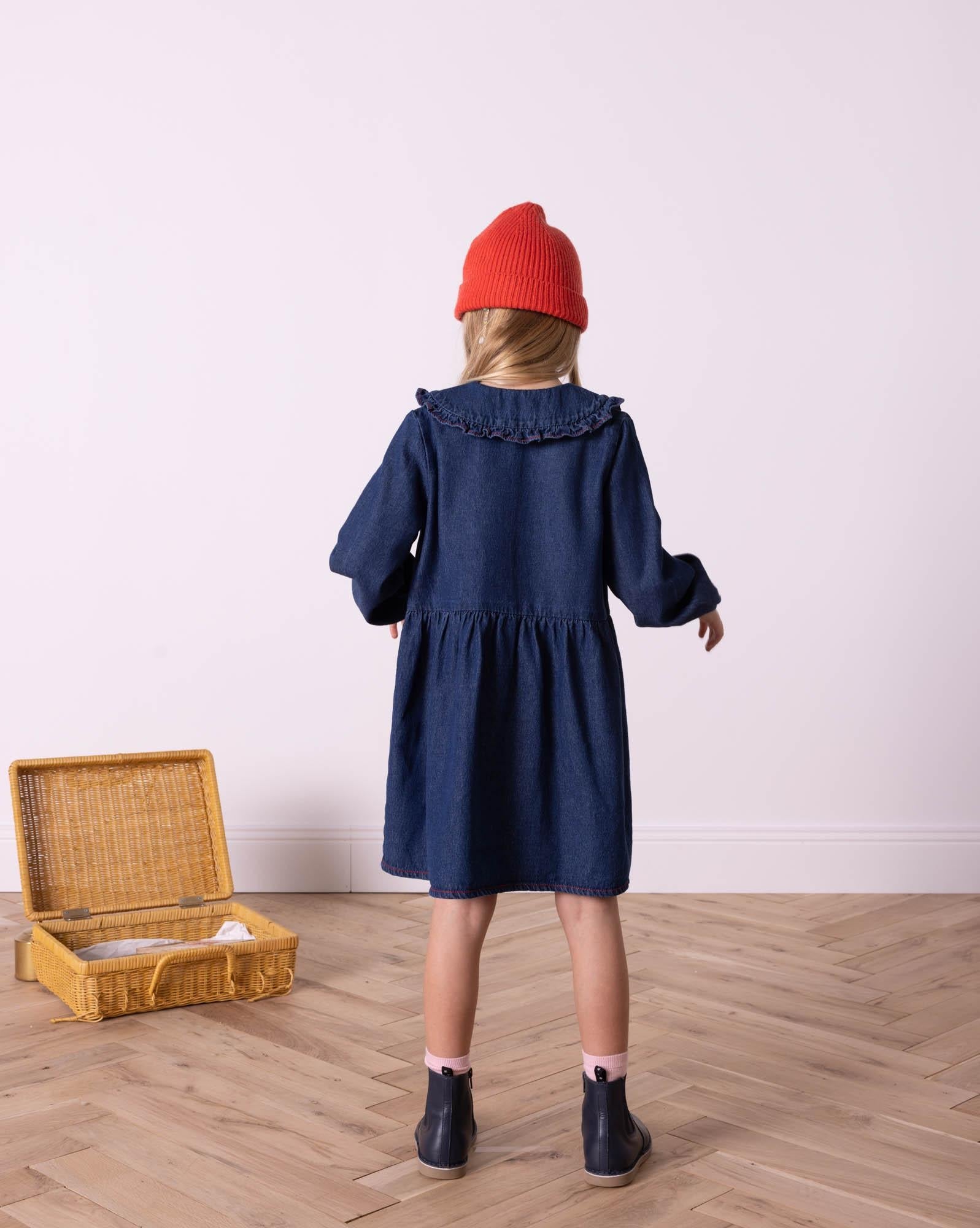 Robe Huguette bleue en denim