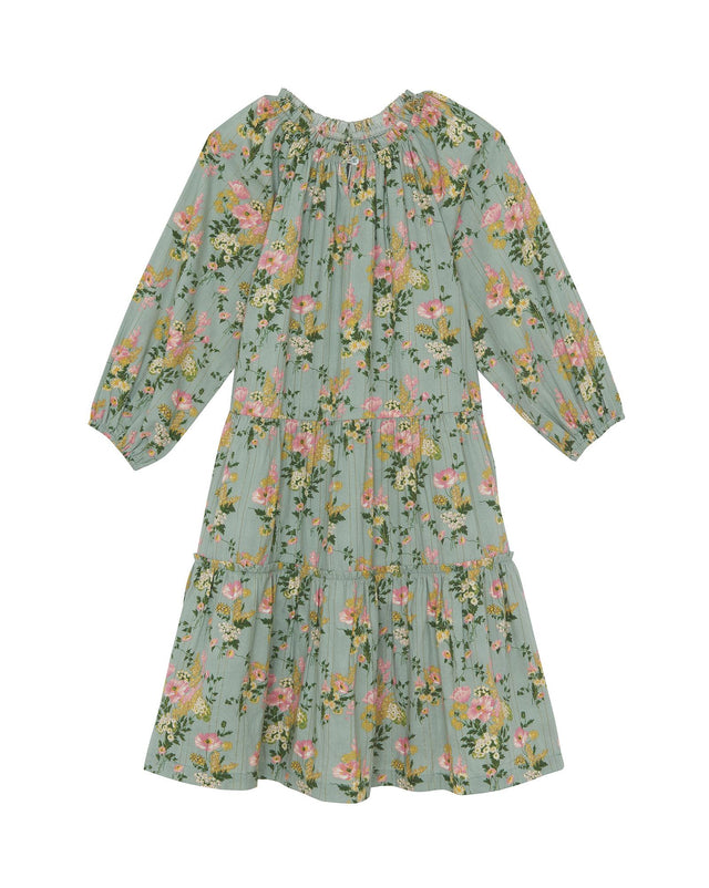 Robe - Félicie beige en voile lurex - Image principale