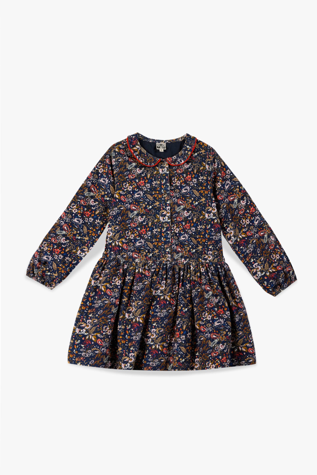 Robe - Frida fleuri en velour