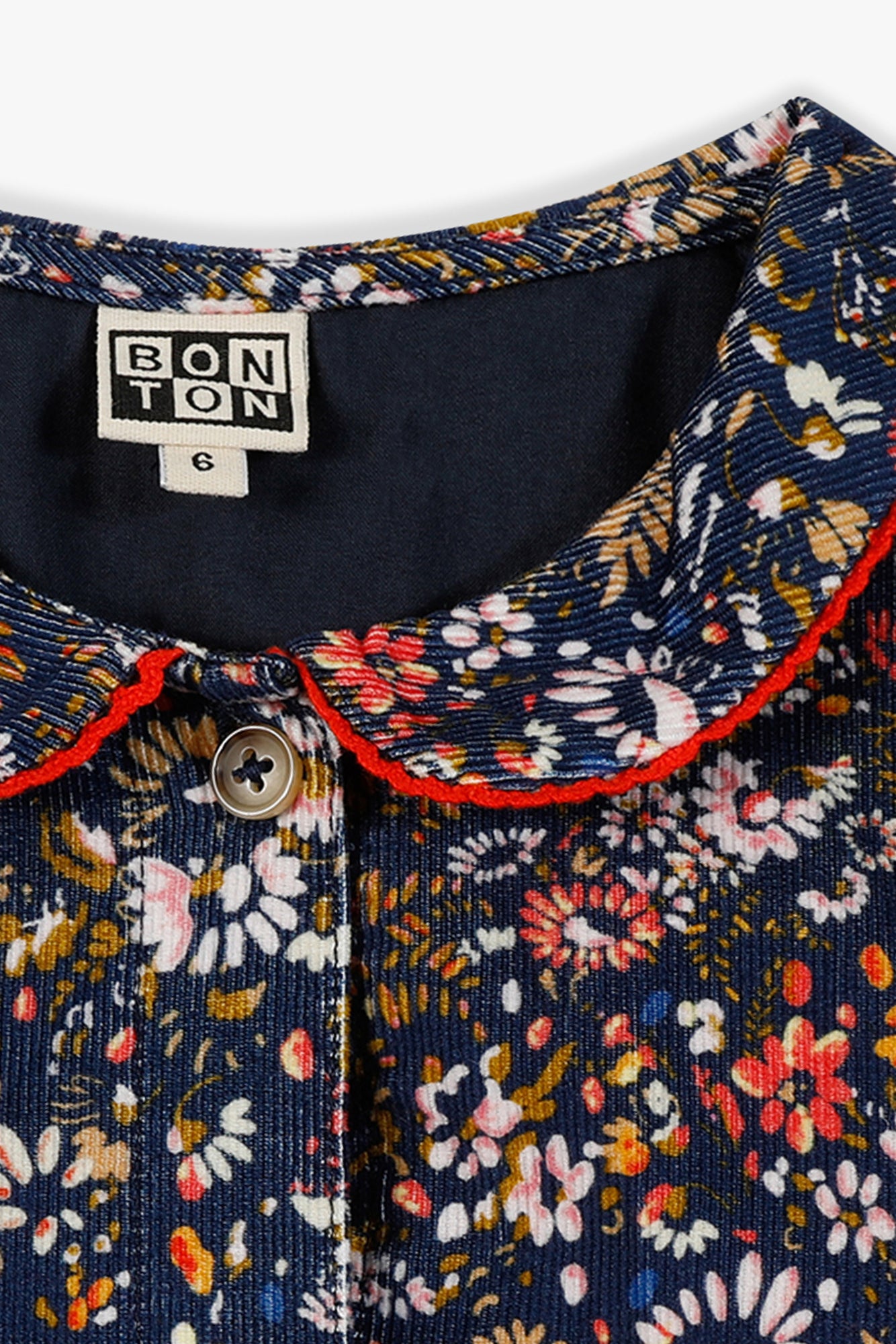 Robe - Frida fleuri en velour