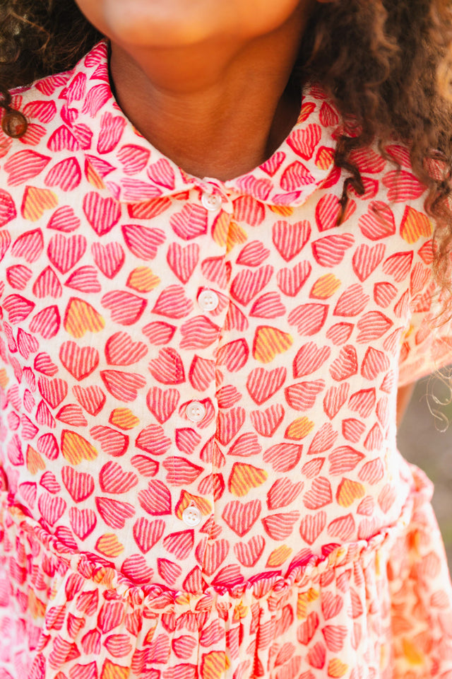 Dress - Clem Pink Double cotton gauze Printe - Image alternative