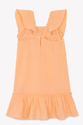 Dress - Celia Orange double cotton gauze