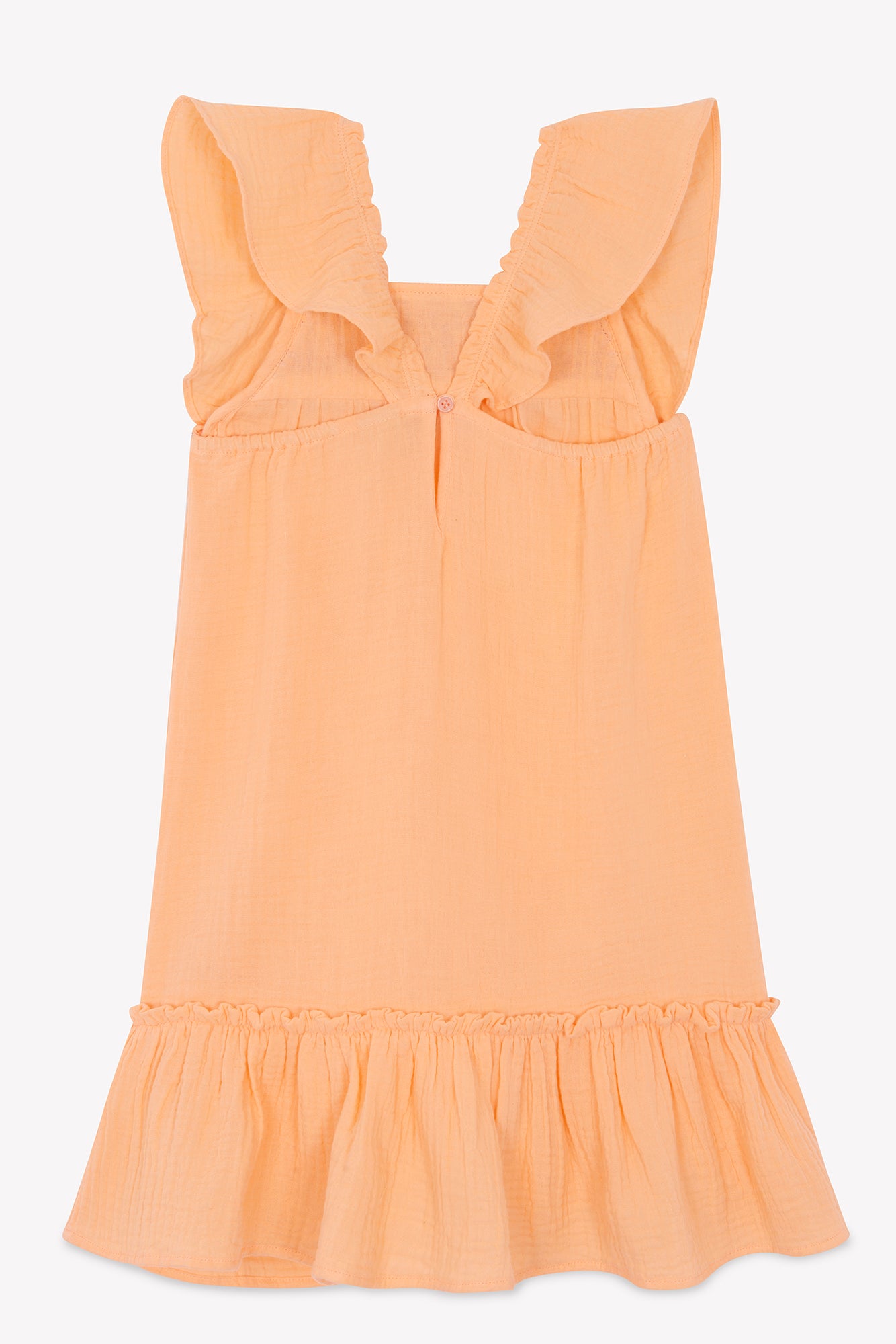 Dress - Celia Orange double cotton gauze