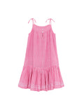 Dress - Violette Pink Striped cotton sail Pink Elo