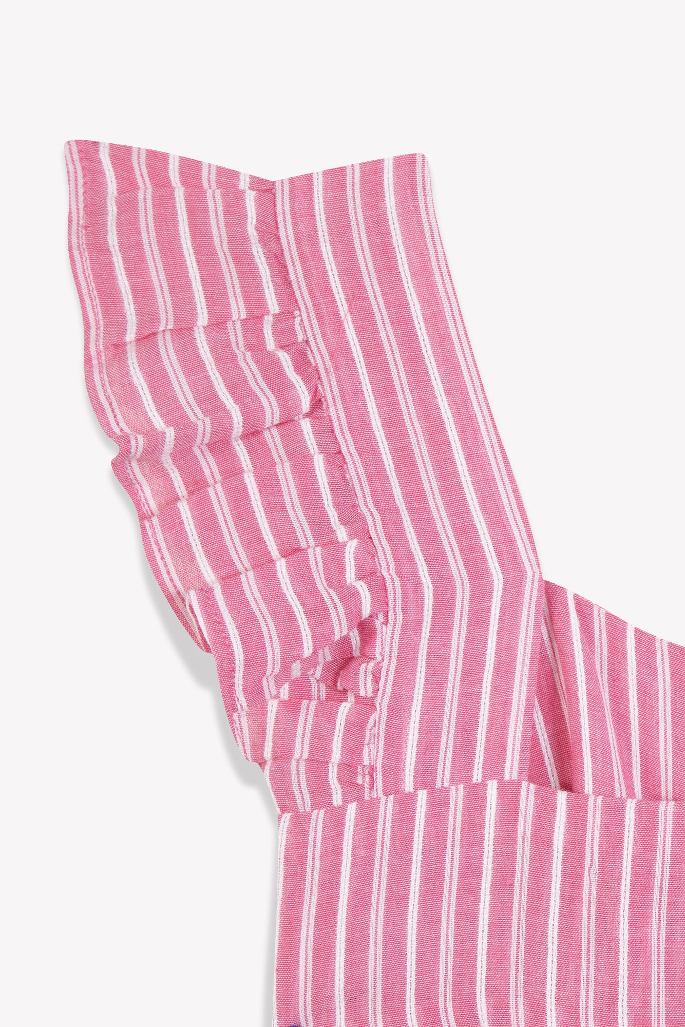 Top - Elisa rose voile de coton rayures elo