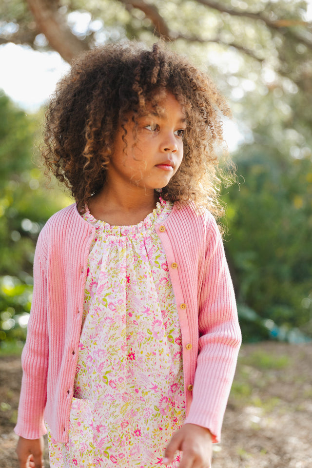 Cardigan - Mouton rose coton organique - Image principale