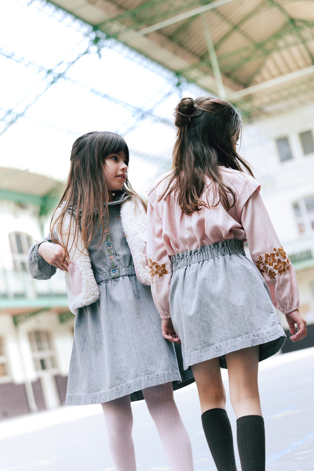 Robe - Jida chambray gris