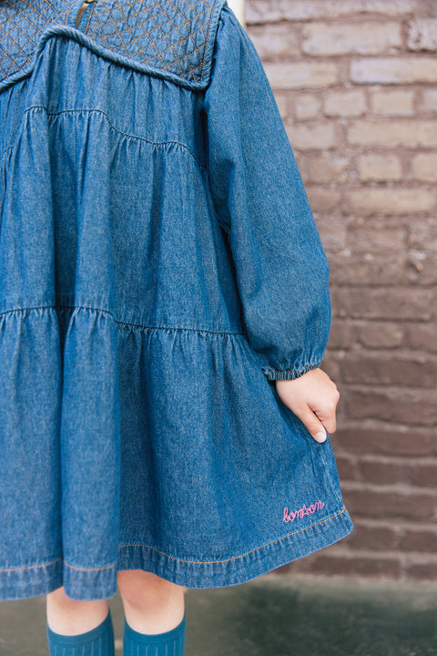 Robe - Janet chambray bleu - Image principale