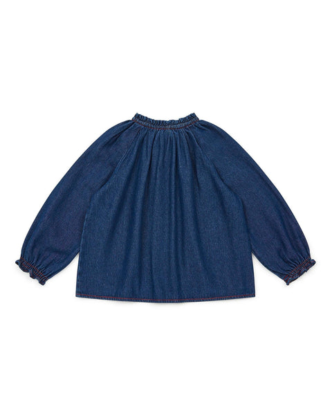 Blouse - Reinette bleue en denim brut - Image principale