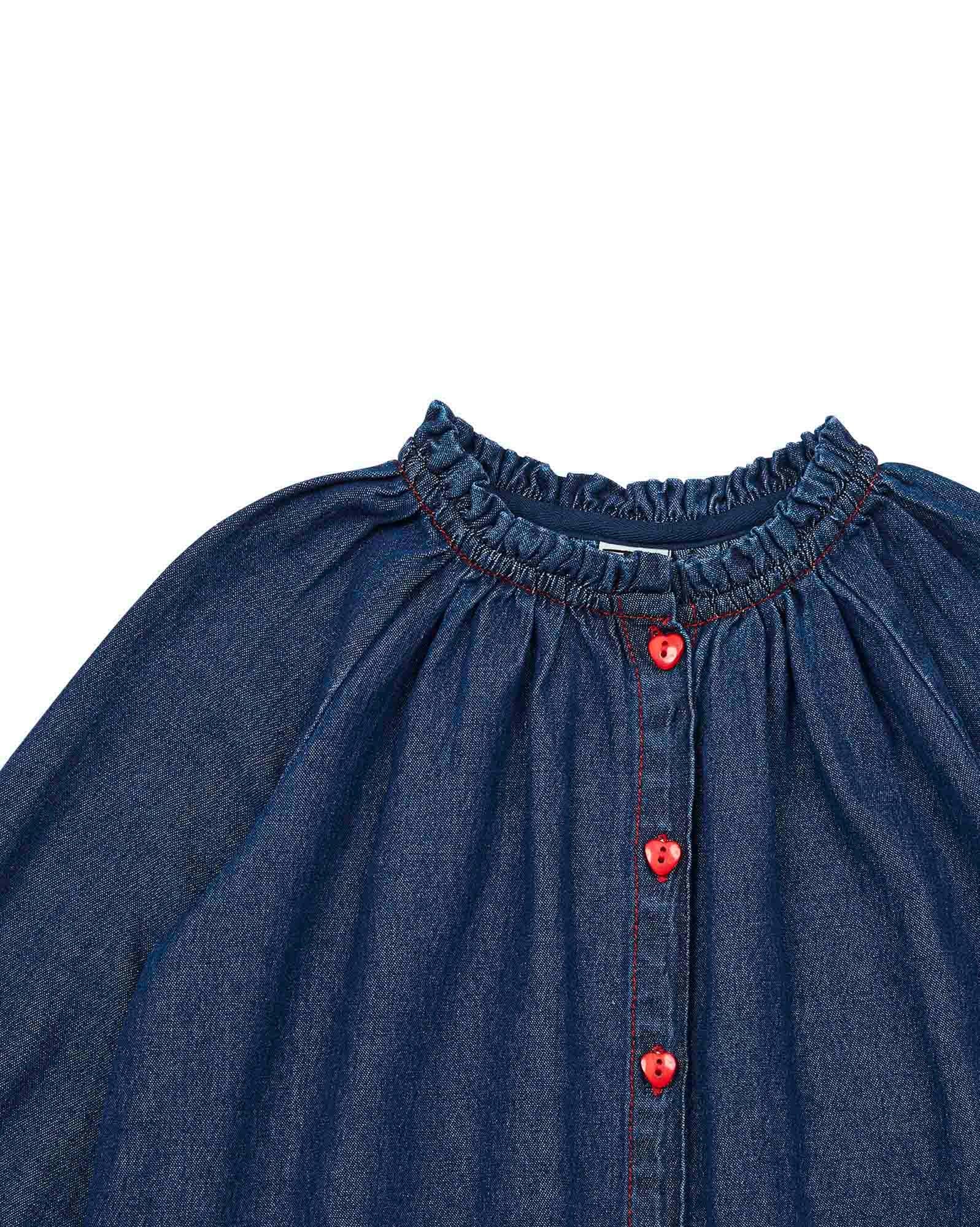 Blouse Reinette bleue en denim brut