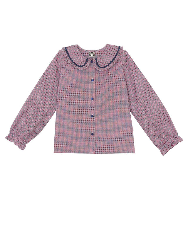 Blouse - Hortense Bleue à carreaux - Image principale