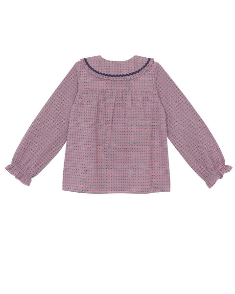 Blouse - Hortense Bleue à carreaux - Image principale