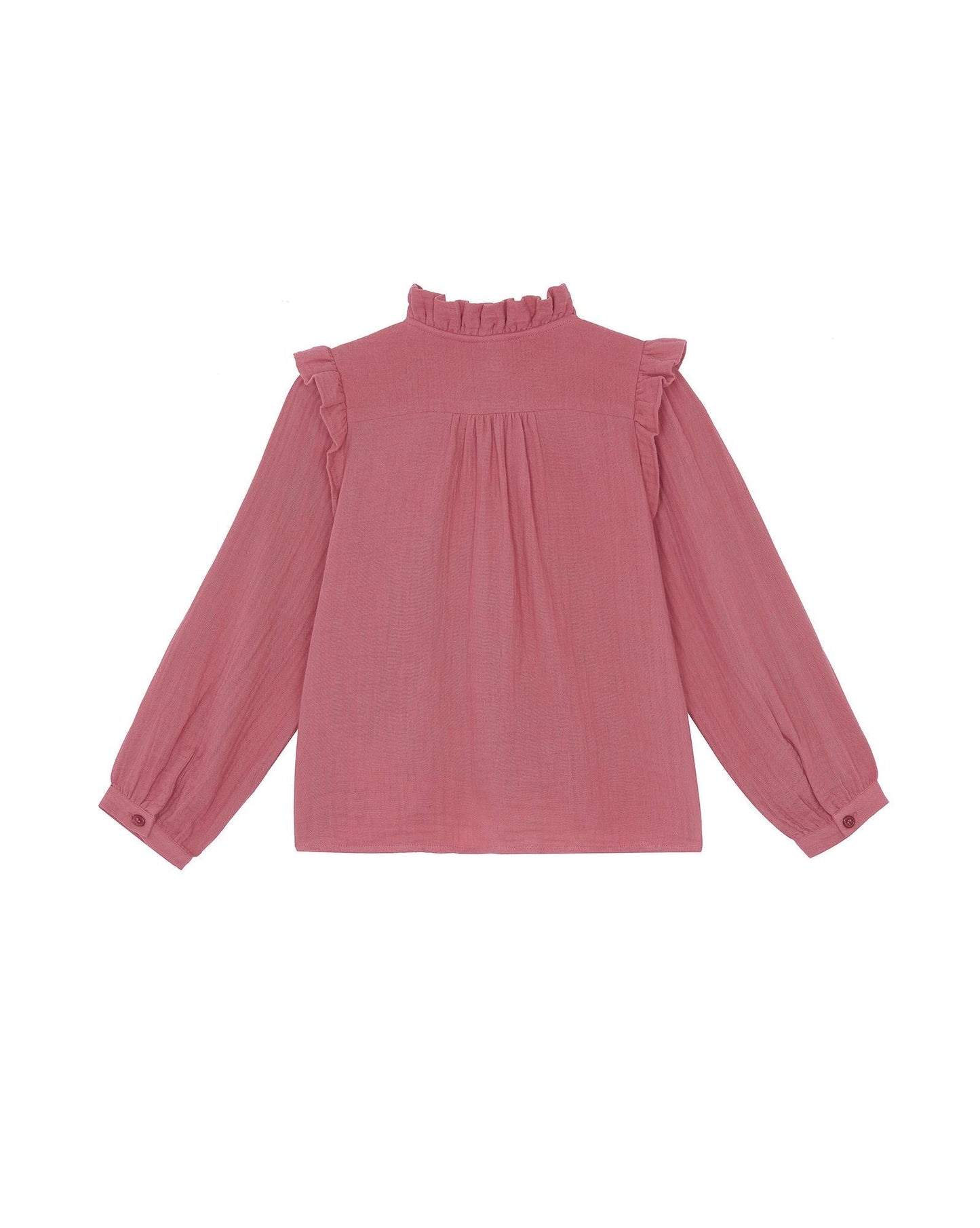 Blouse - Dory rose en double gaze de coton