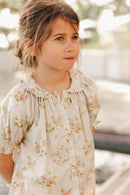 Blouse - Aida Pink Lurex cotton sail Printe