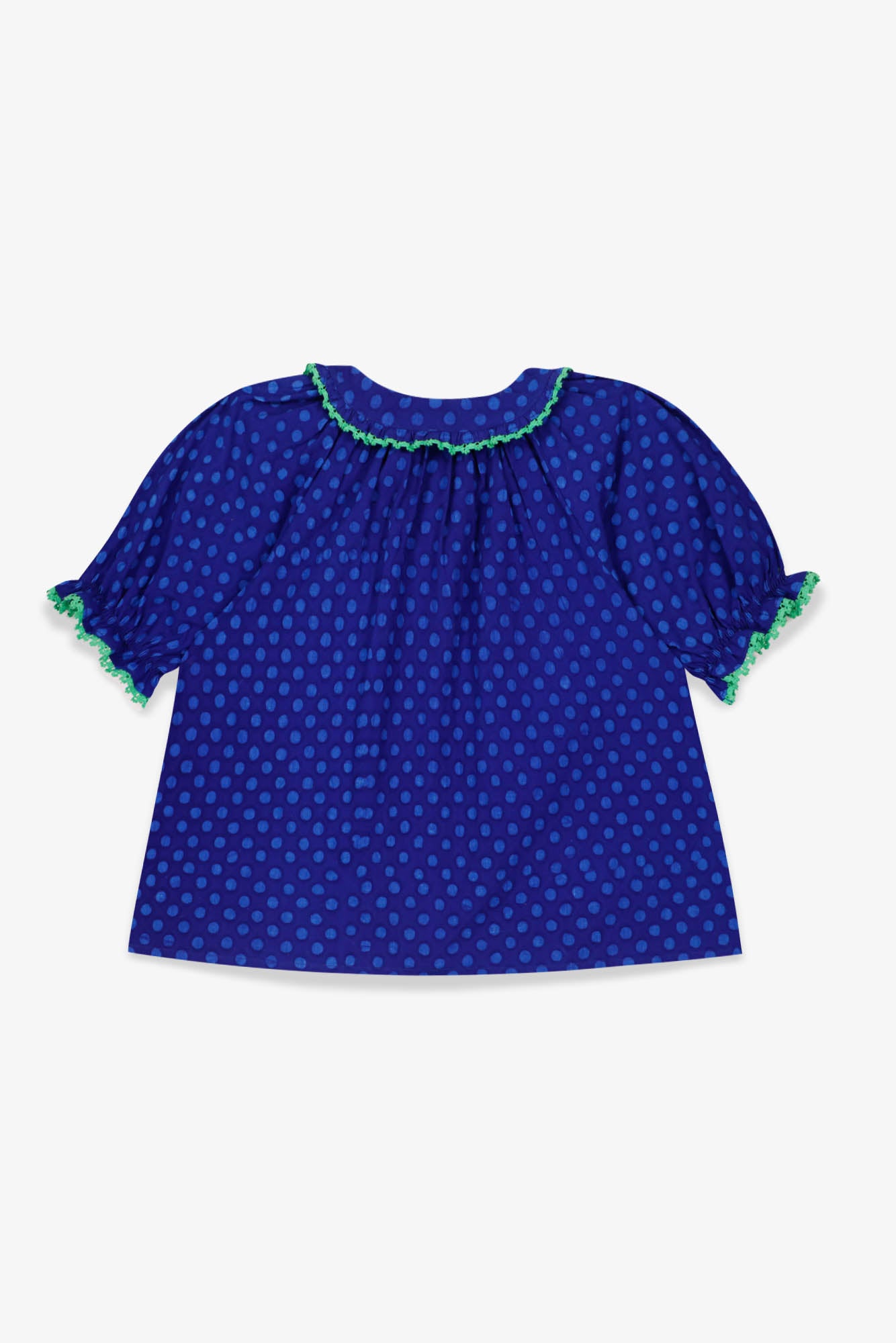 Blouse - Aida Blue Poplin pea cotton