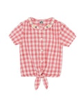 Shirt - area Red Cotton and Lyocell Print