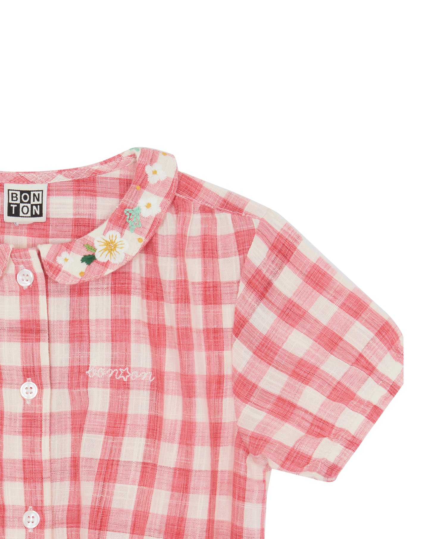 Shirt - area Red Cotton and Lyocell Print