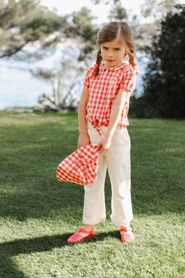 Shirt - area Red Cotton and Lyocell Print - Image principale
