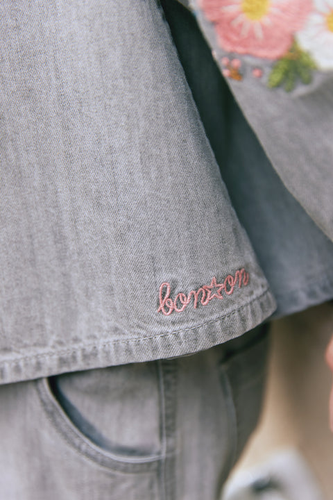 Blouse - Blush chambray gris - Image principale