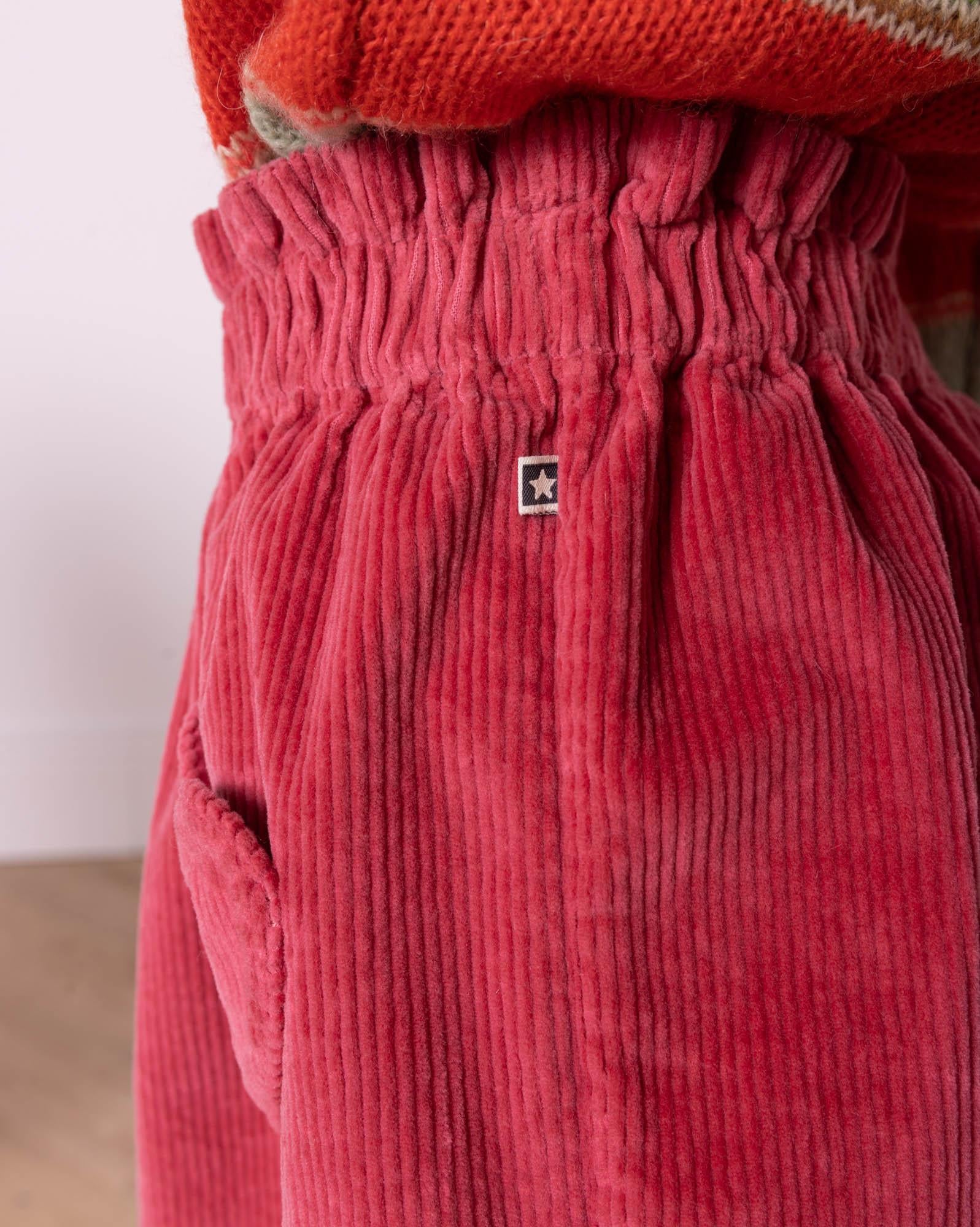 Jupe Douchka rose en velours