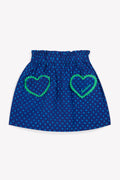 Skirt - Blue Douchka Poplin pea cotton