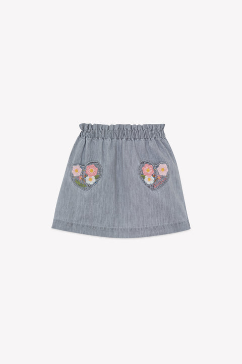 Jupe - Douchka chambray gris - Image principale
