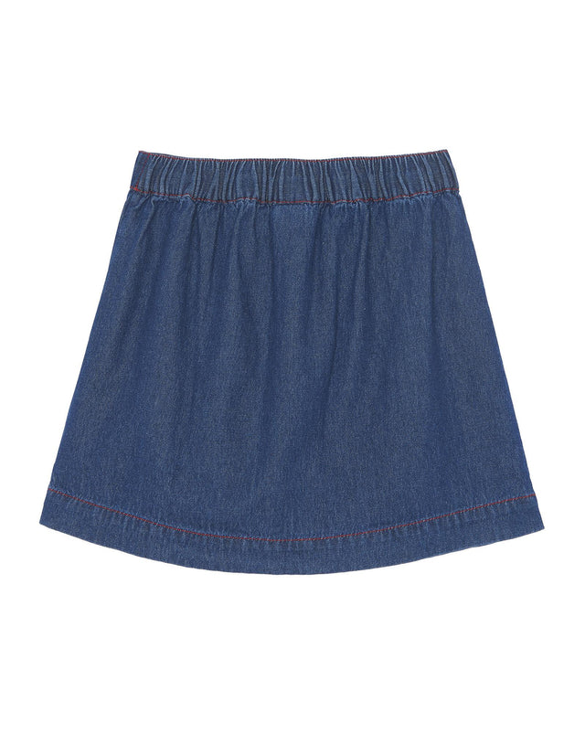 Skirt - Blue deltie in crude denim - Image alternative