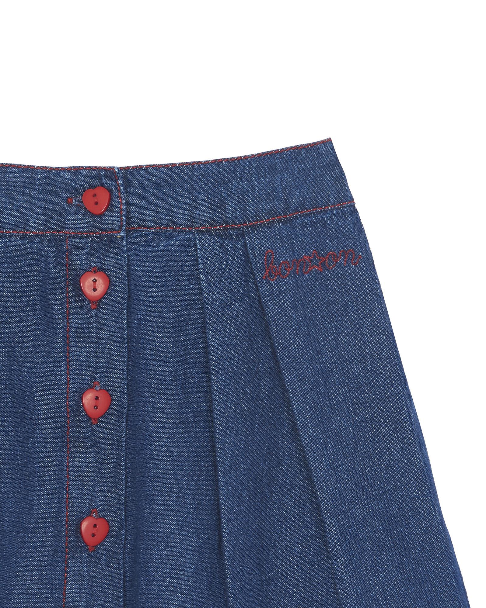 Jupe Delie bleue en denim brut