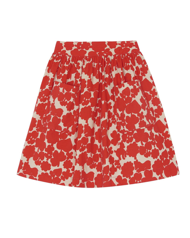 Jupe - Hedda rouge en mini velours - Image principale