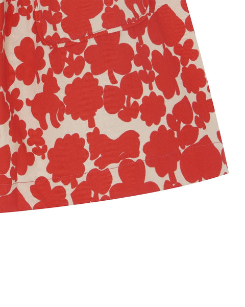 Jupe - Hedda rouge en mini velours - Image principale