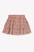 Skirt - Bali Pink Lurex cotton sail Print