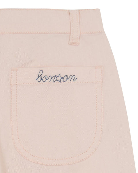 Pantalon - Hakiko rose en 100% coton - Image principale