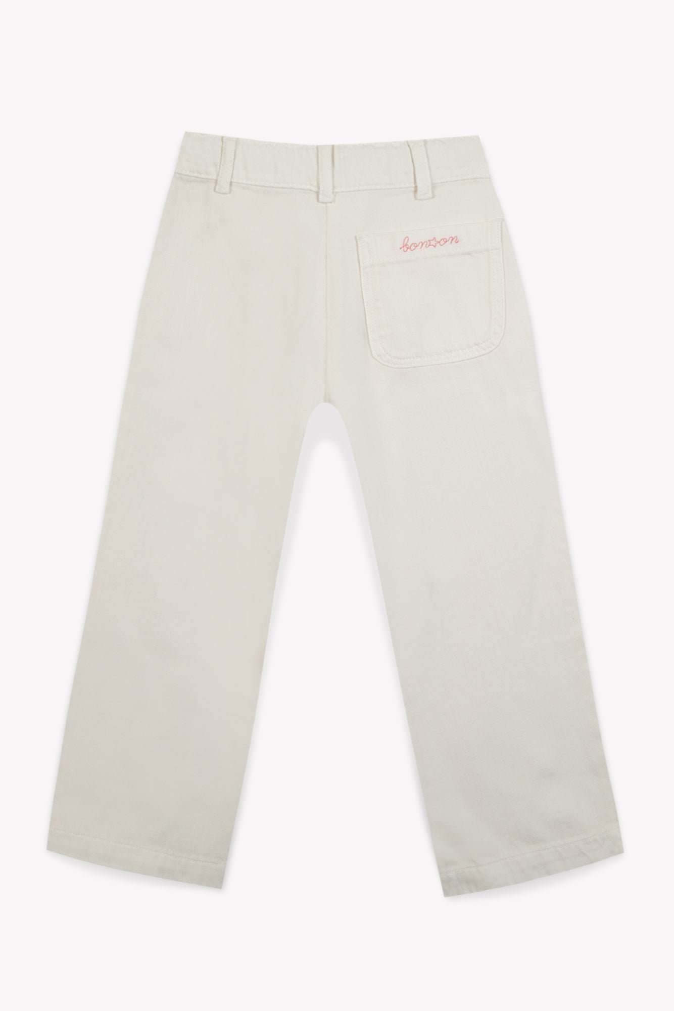 Pantalon - Hakiko ecru twill de coton