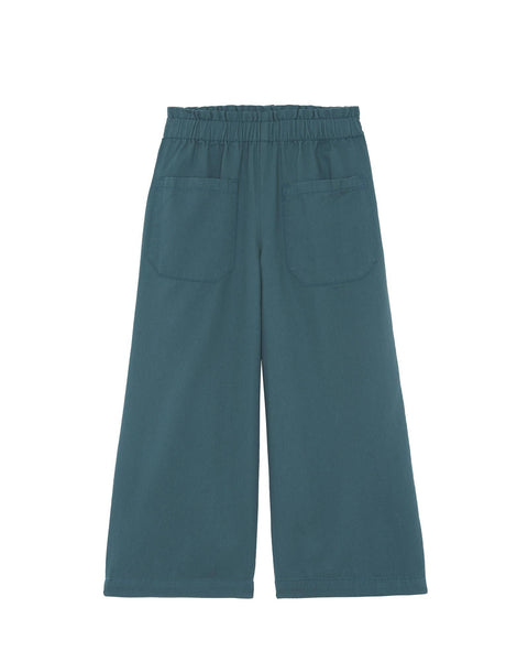 Pantalon - Eve vert en twill gratté - Image principale