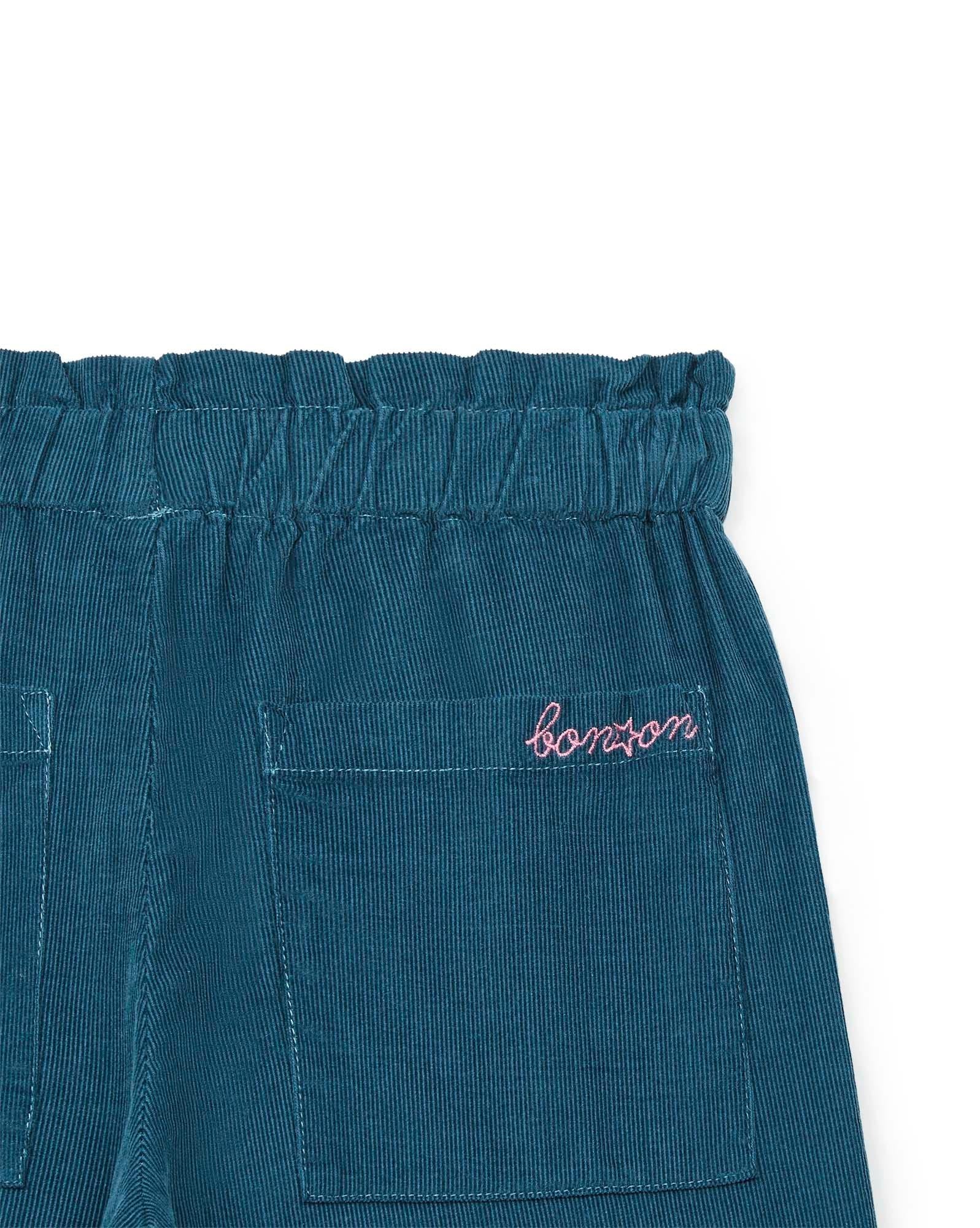 Pantalon Chacha bleu en velours