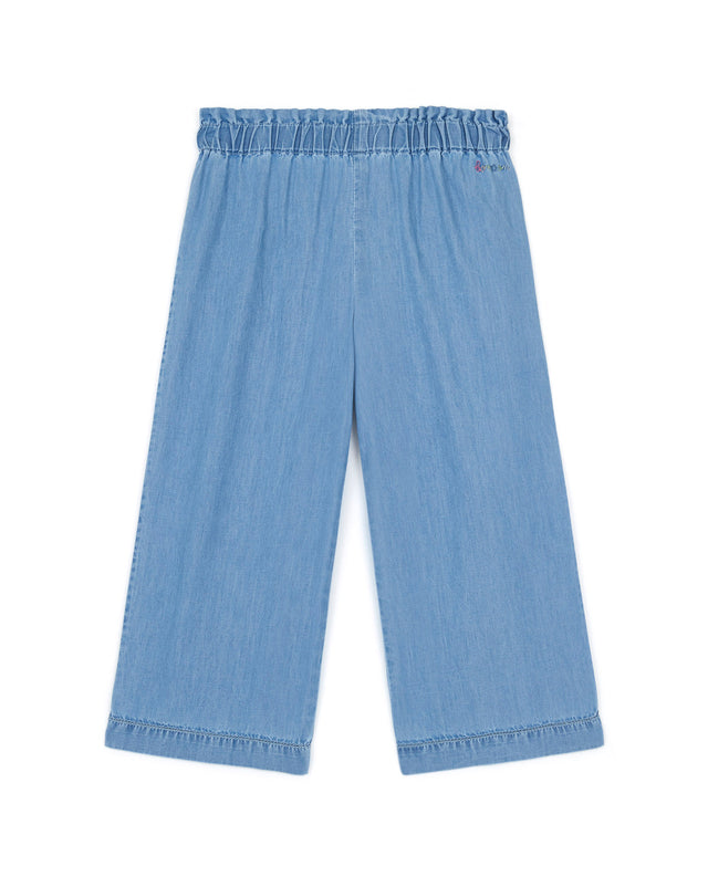 Pantalon - Chacha bleu chambray coton - Image principale