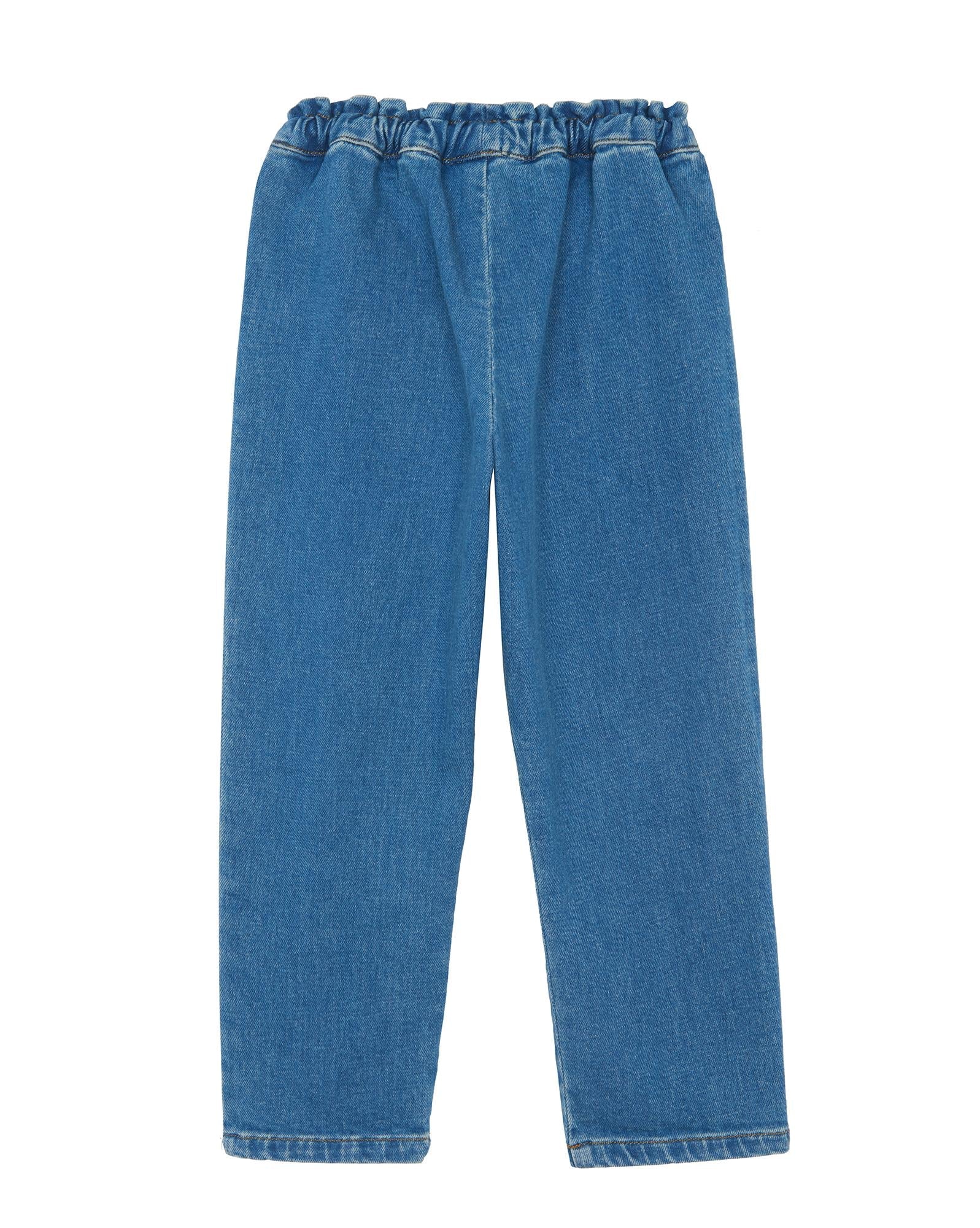 Pantalon Fille en denim stretch