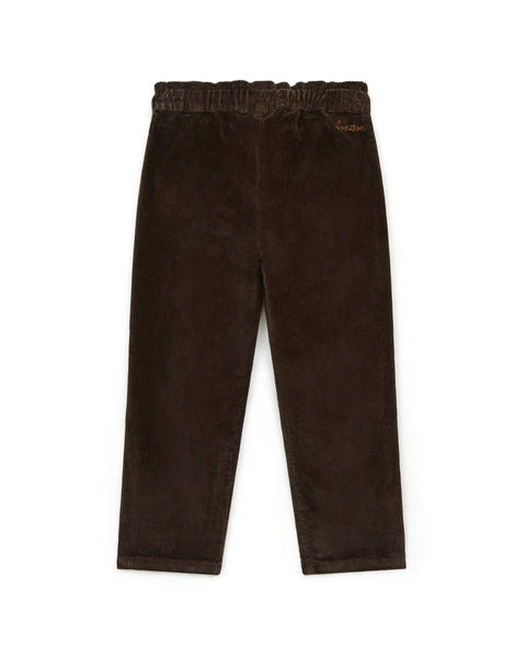 Pantalon - Duck marron en velours souple - Image principale
