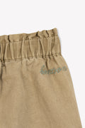 Trousers - Duck Beige cotton canvas and linen