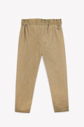 Trousers - Duck Beige cotton canvas and linen