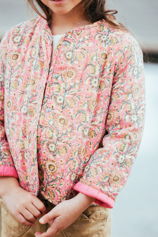 Jacket - Giselle Pink Lurex cotton sail Print - Image alternative