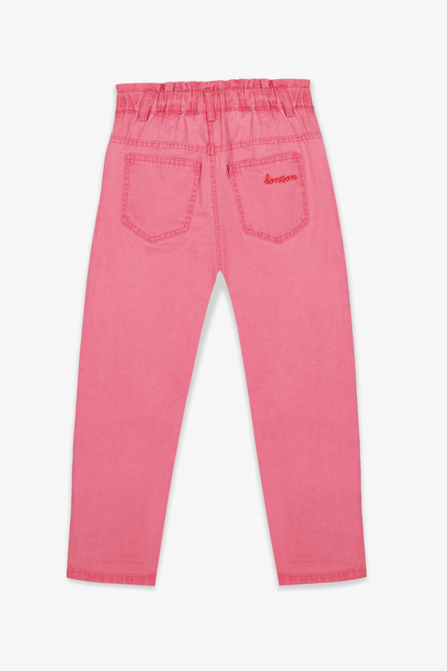 Trousers - Domino Pink Cotton and linen canvas - Image alternative