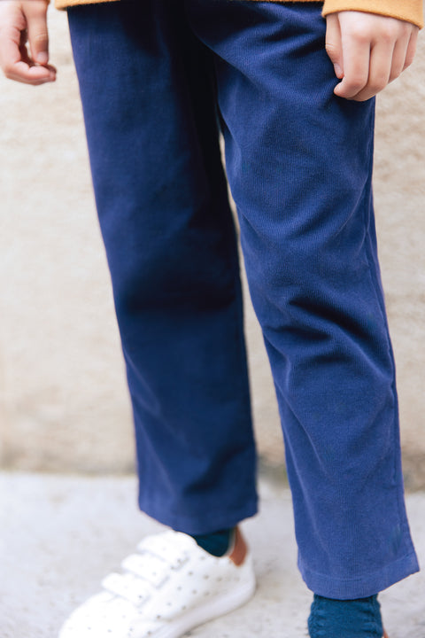 Trousers - Navy bonton crash - Image principale