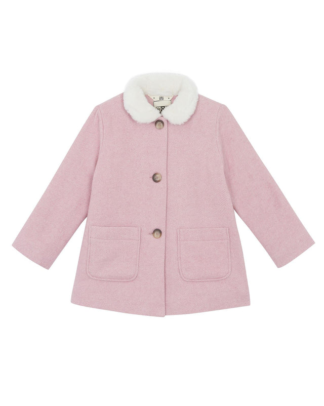 Manteau - Suzanne rose à rayures - Image principale