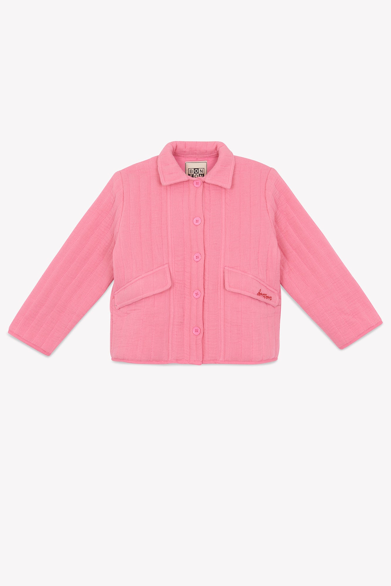 Veste - Ico rose double gaze organique