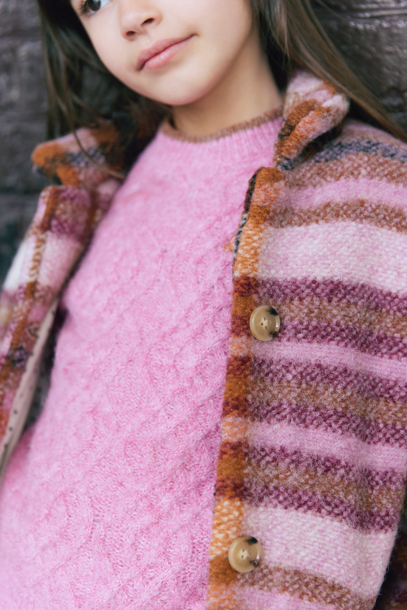 Pull - Josie torsadé rose