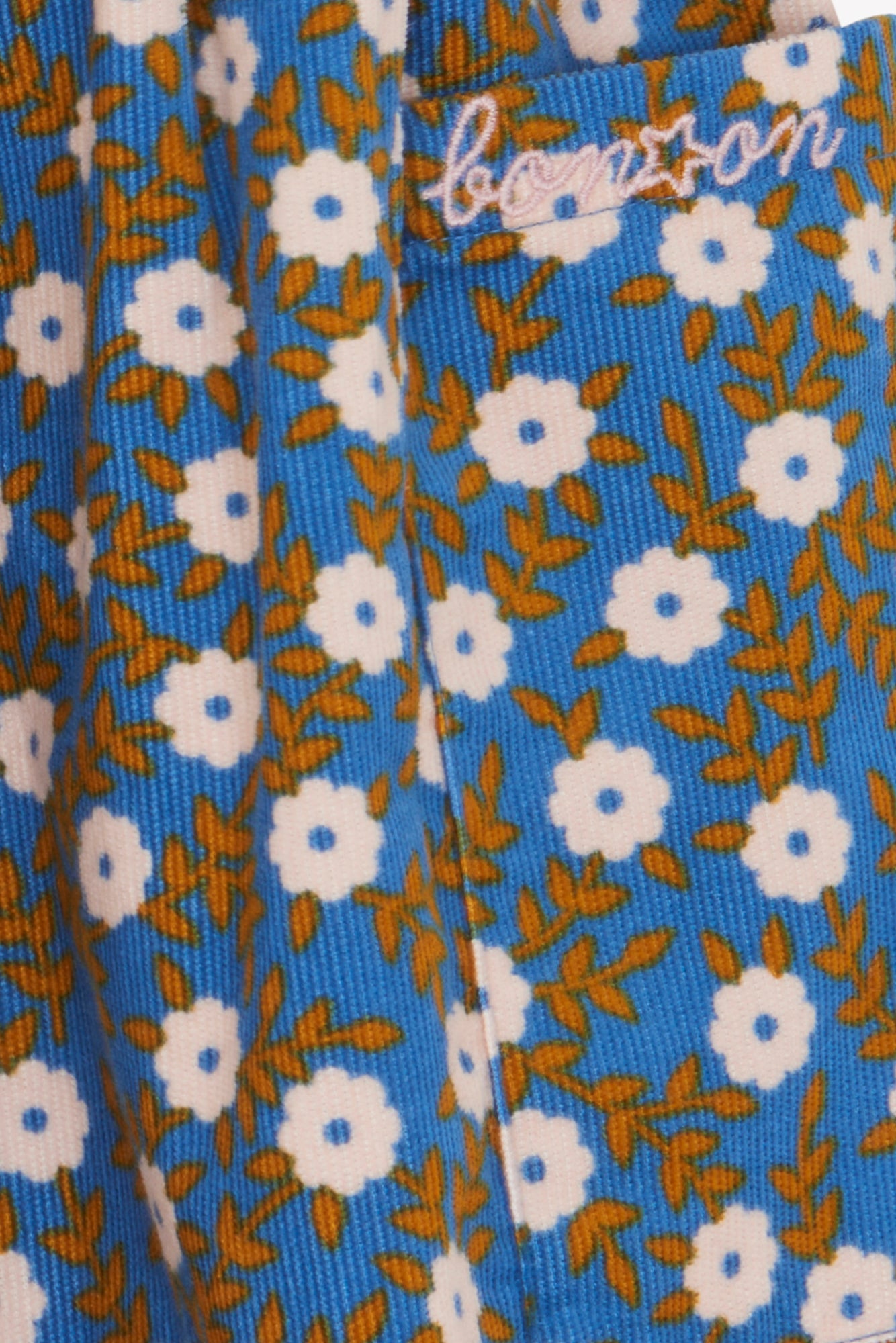 Jupe - Ruche foulfleur bleu