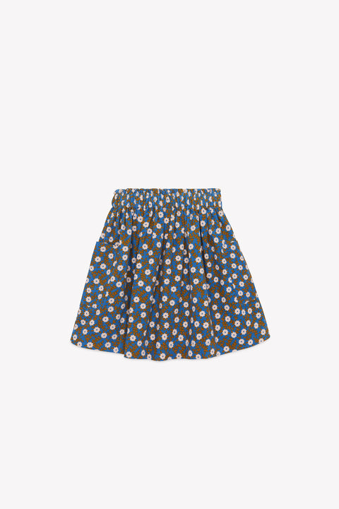 Jupe - Ruche foulfleur bleu - Image principale
